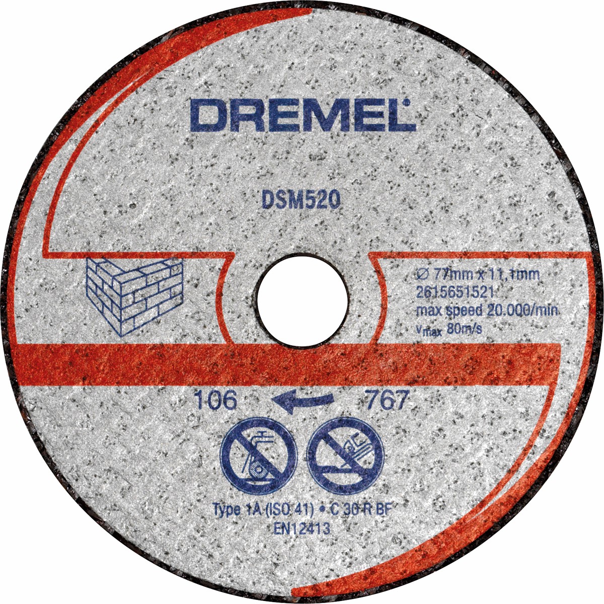 Cortar Dremel (Disco de corte de alvenaria DREMEL DSM20 (DSM520) )