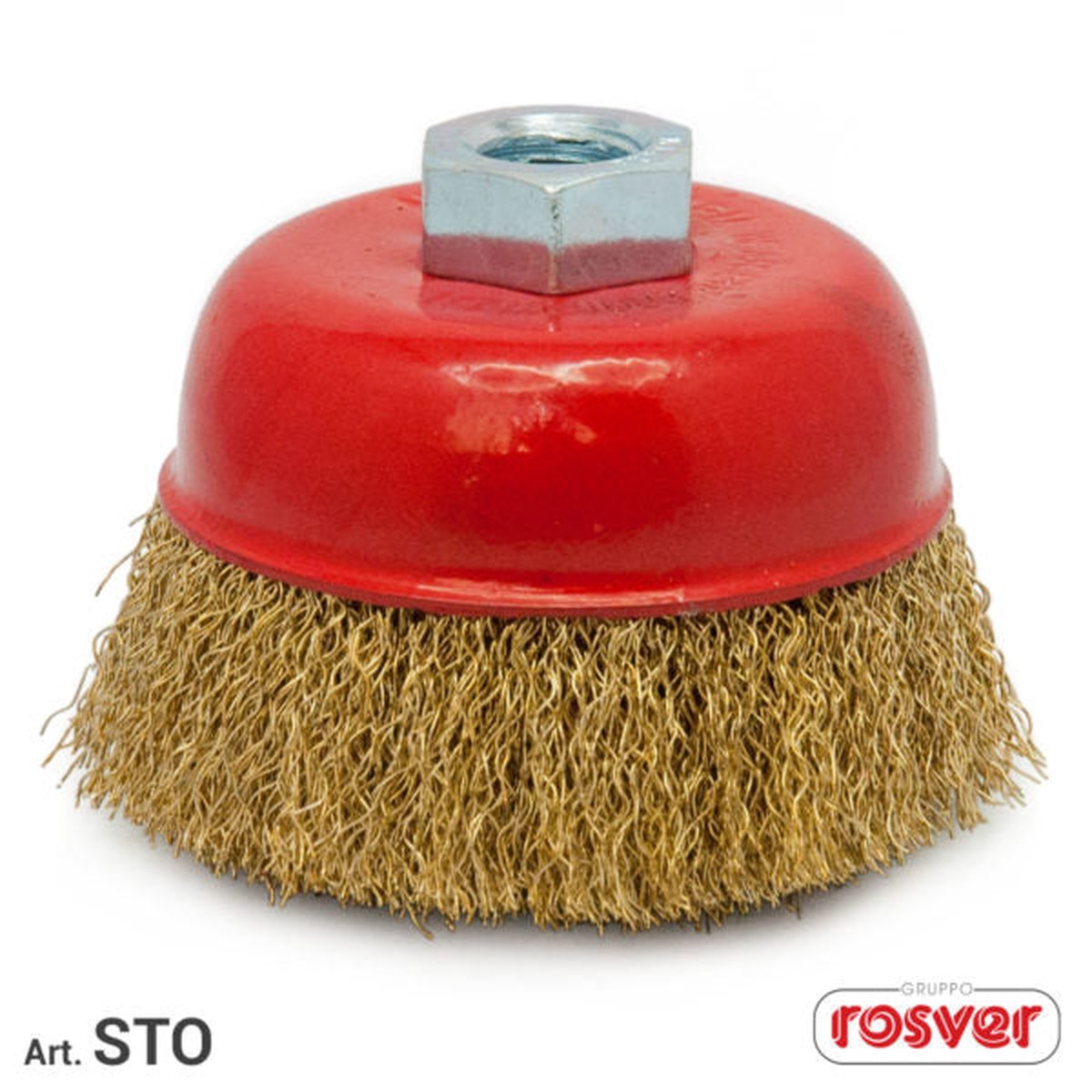 Escova de chvena Fast Grinder (STO) com fios ondulados