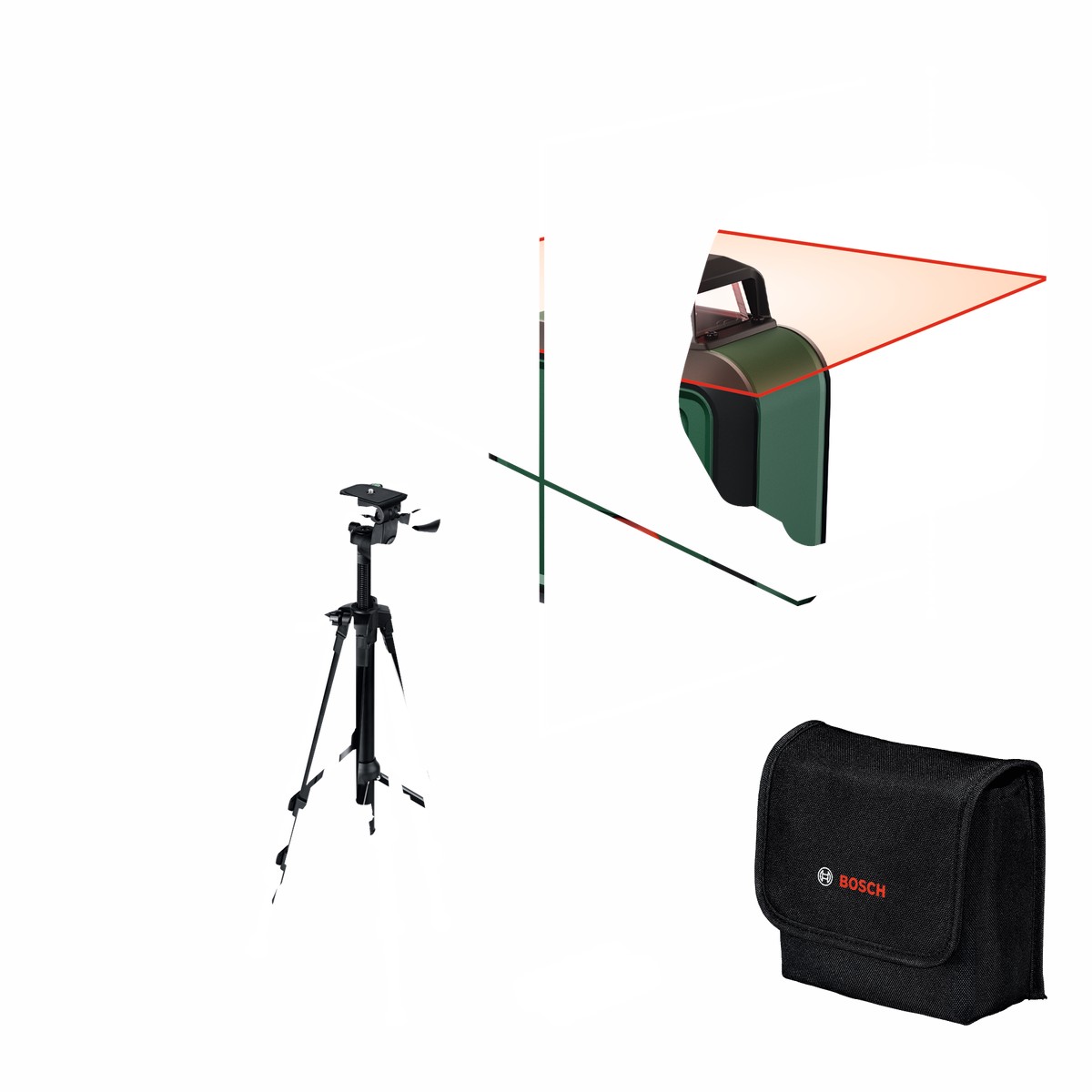 Nvel laser de linhas Bosch Measuring (Conjunto PLL 360-1 Professional)