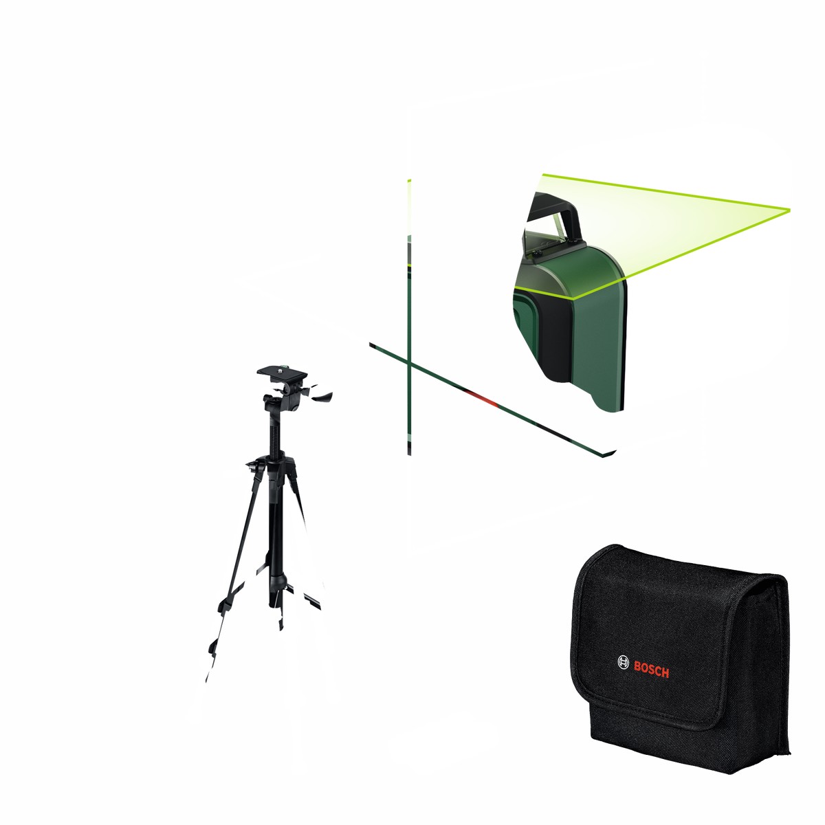 Nvel laser de linhas Bosch Measuring (Conjunto PLL 360-1G Professional)