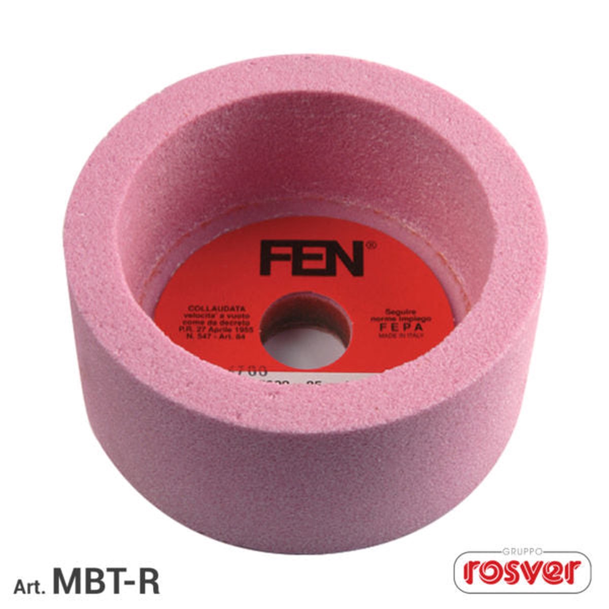 Rebolo cilndrico Fast Grinder rosa (MBT-R)