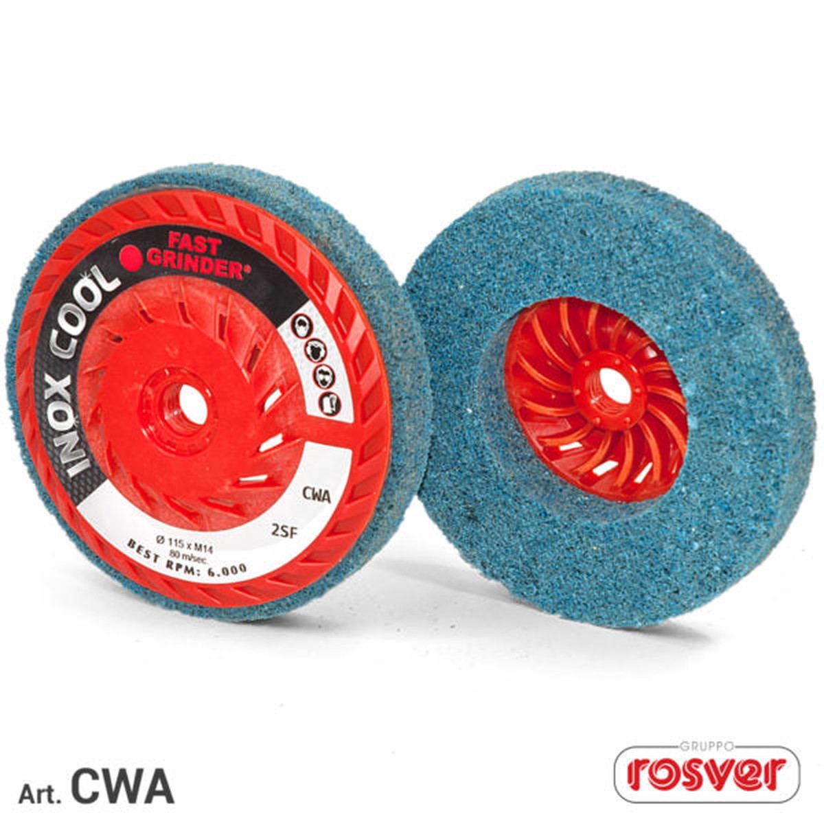 Discos de acabamento em ao inoxidvel Fast Grinder (apenas um) INOXCOOL