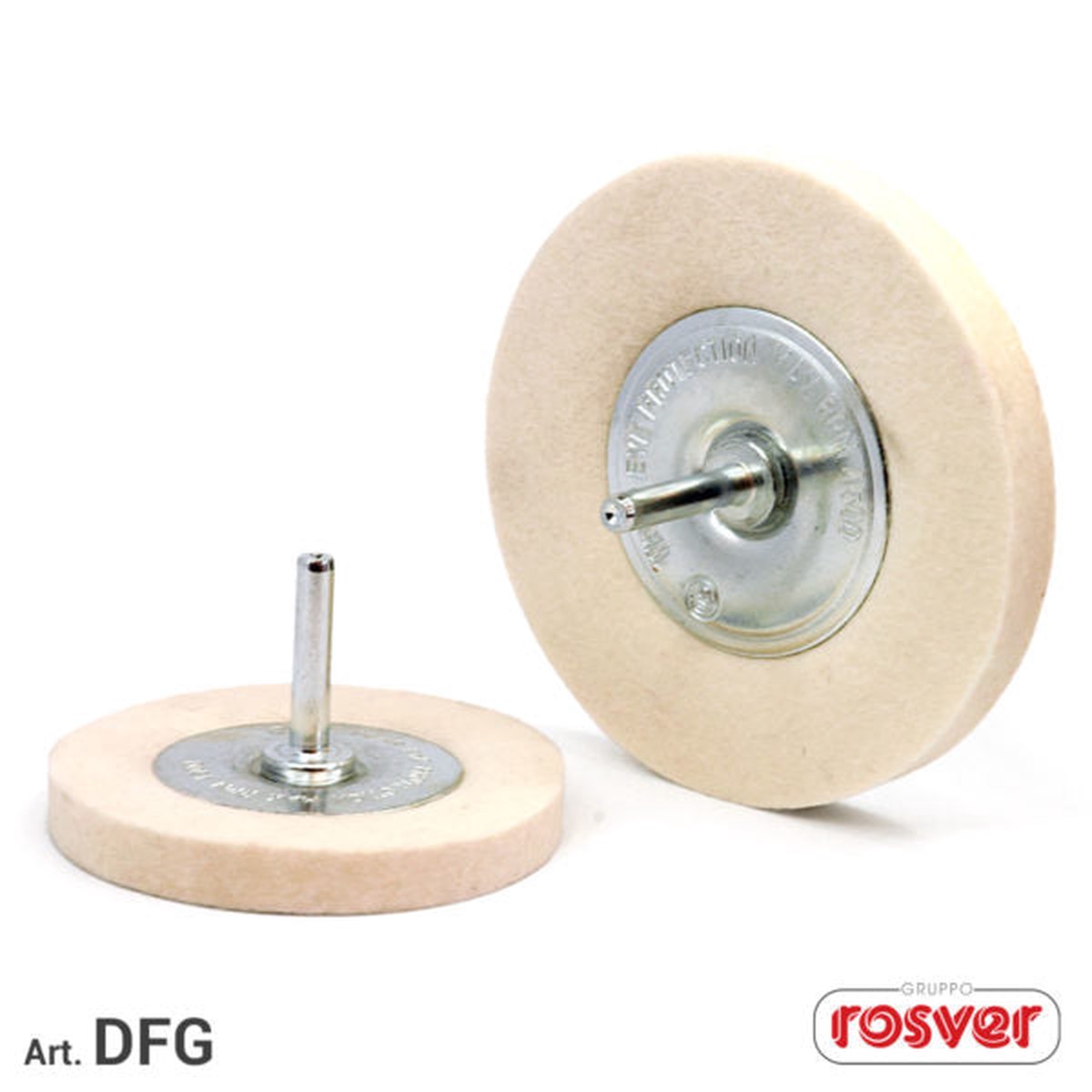 Discos de feltro Fast Grinder (DFG) com haste para polimento