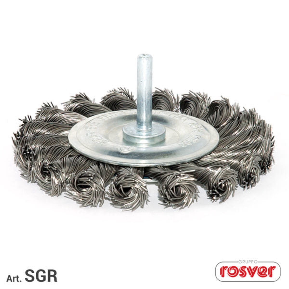 Fast Grinder (SGR.) Escova de ns torcidos com eixo