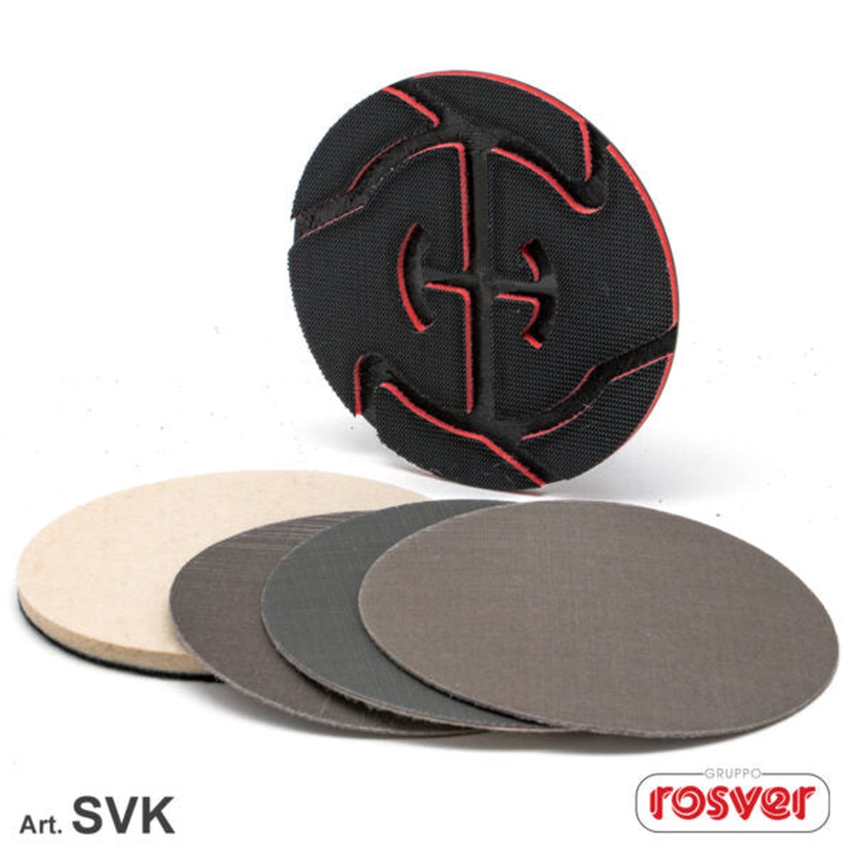 Kit de sistema de fixao por velcro Fast Grinder (SVK) para acabamentos de elevada qualidade.