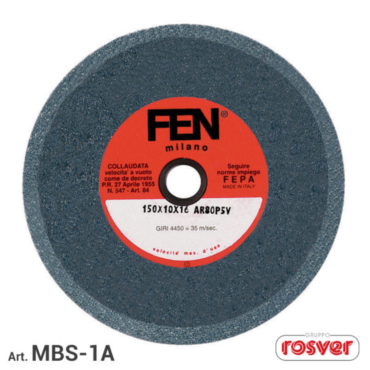 Rebolos de corndon cinzento Fast Grinder (MBS-1A)