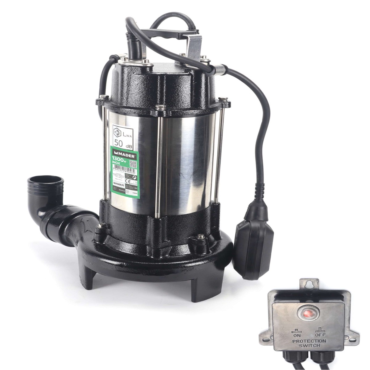 Bomba Submersvel guas Sujas, 1300W, com Triturador