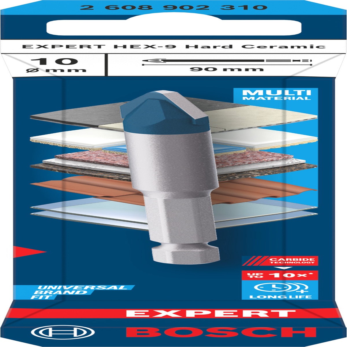 Broca Bosch Accessories (Broca EXPERT HEX-9 Hard Ceramic, 10 x 90mm)