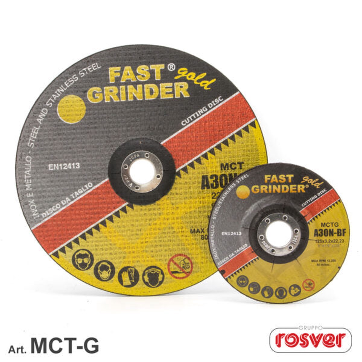 Discos de corte industrial com centro rebaixado Fast Grinder (MCTG CD)