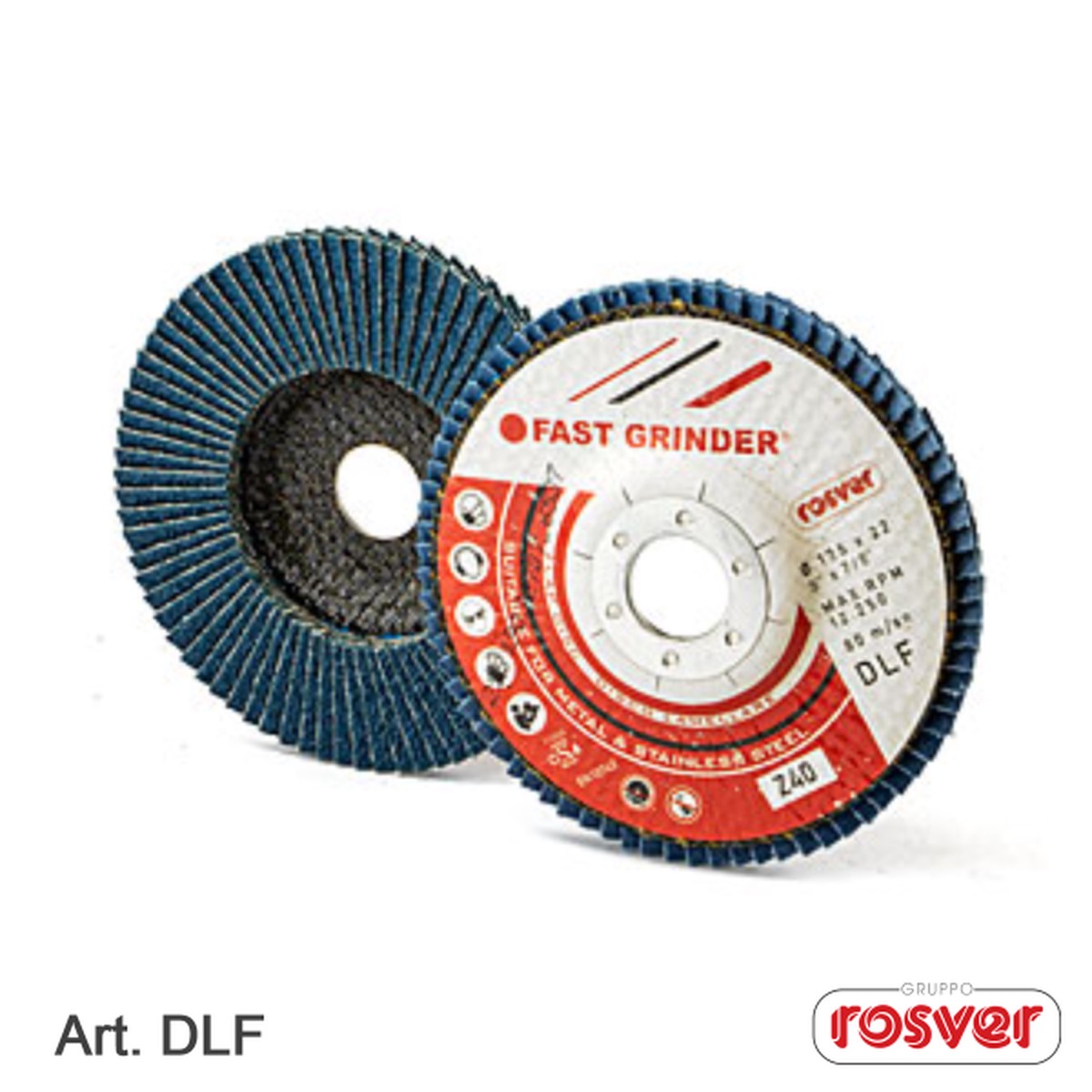Discos de lixa com suporte em fibra de vidro Fast Grinder (DLF)