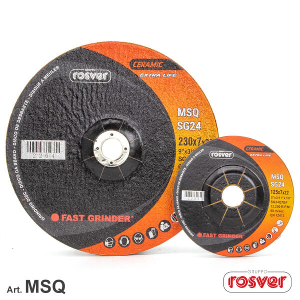 Discos de retificao cermicos Fast Grinder (MSQ)