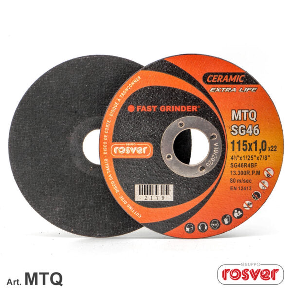 Fast Grinder (MTQ) Novo disco de corte cermico fino