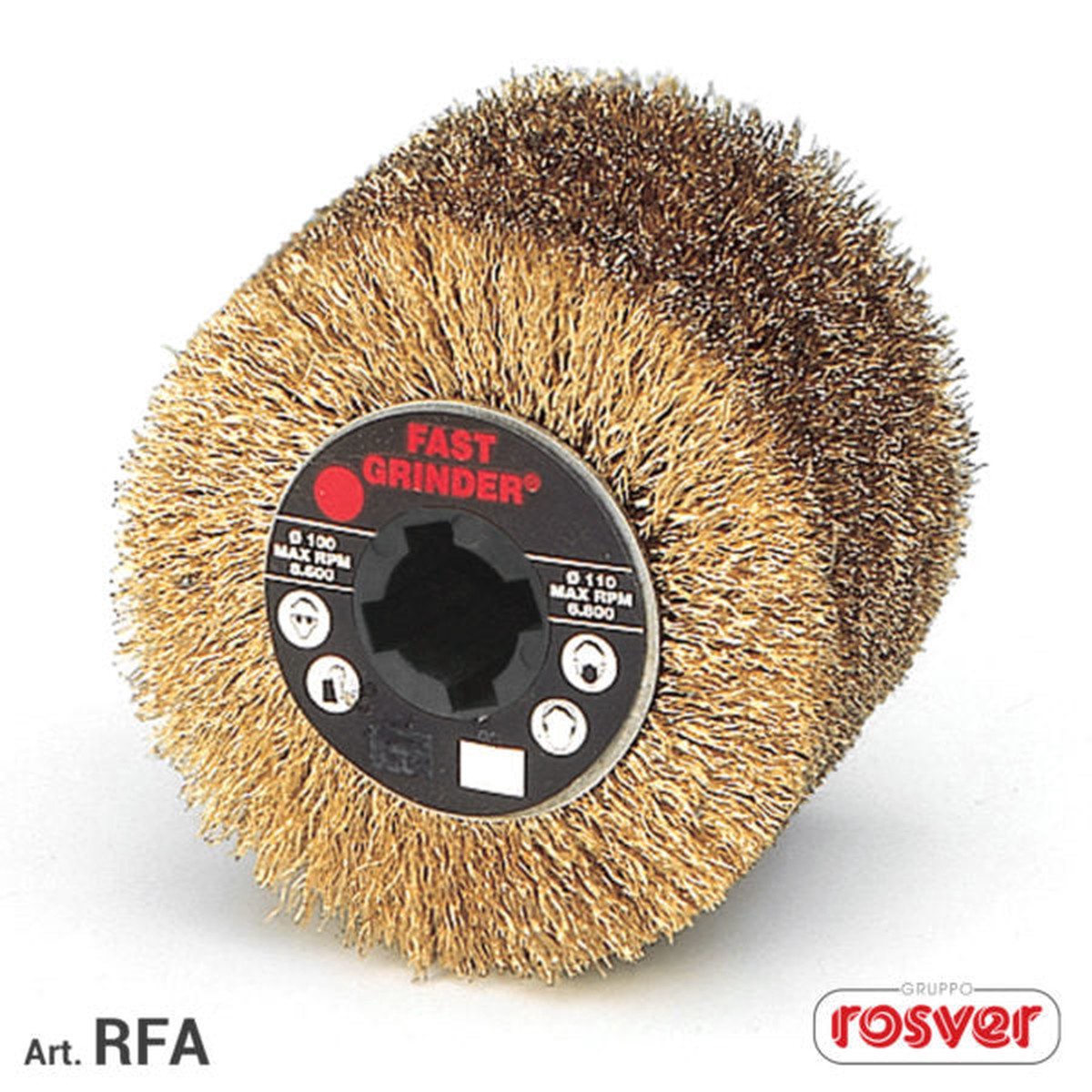 Fast Grinder (RFA) Rodas de arame de ao revestidas a lato