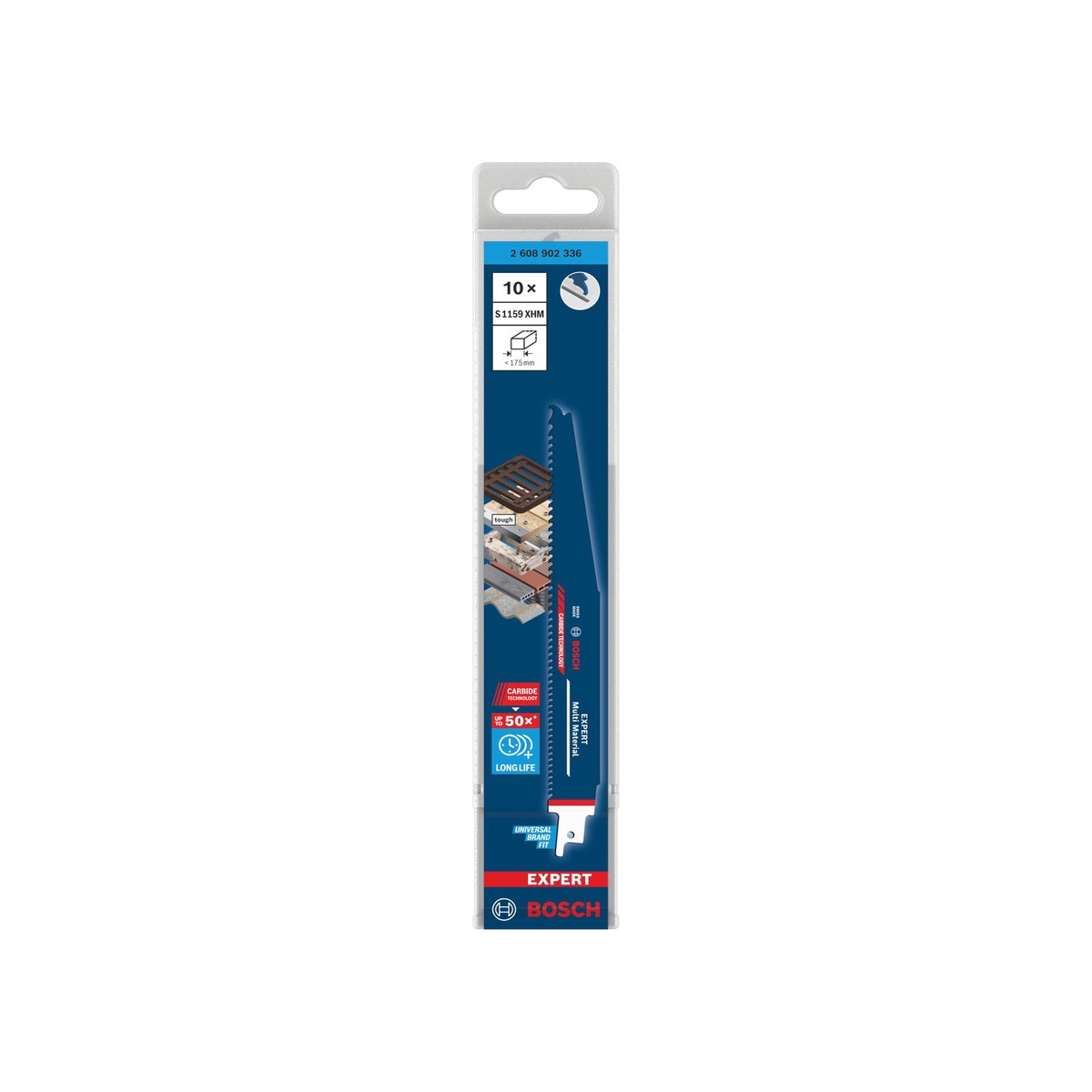 Lminas de serrote eltrico, especial Bosch Accessories (Lmina EXPERT Multi Material S1159XHM, 10 peas)