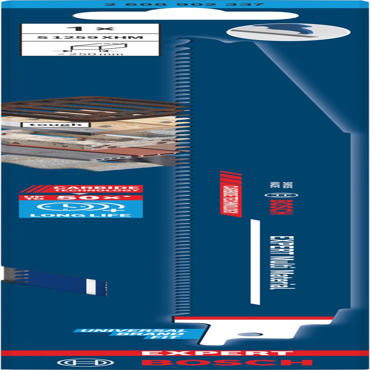Lminas de serrote eltrico, especial Bosch Accessories (Lmina EXPERT Multi Material S1259XHM)