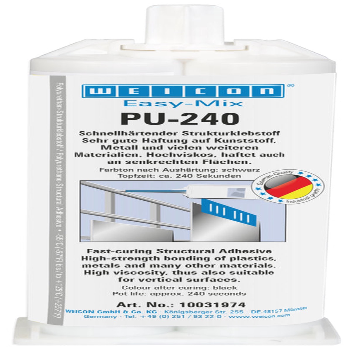 Adesivo de poliuretano Easy-Mix PU-240 Weicon (10031974)