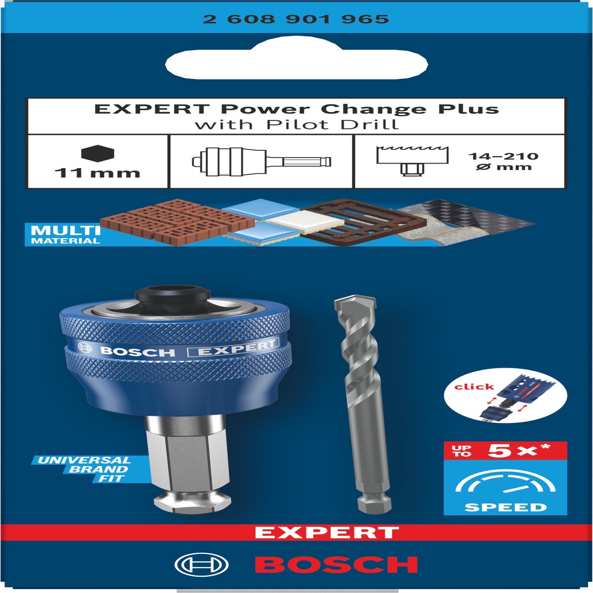 Acessrios de funo serras craneanas Bosch Accessories (EXPERT Power Change Plus com broca de centragem, 8,5 x 60 x 105 mm, 2 unid)