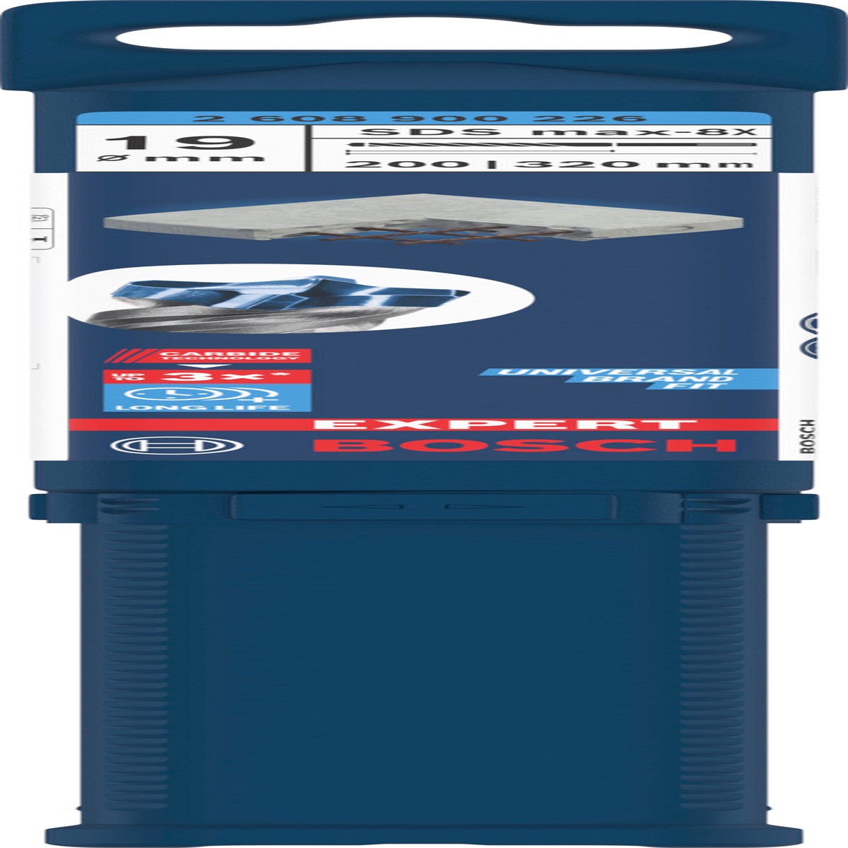 Broca Bosch Accessories (Broca para martelo EXPERT SDS max-8X de 19 x 200 x 320 mm)
