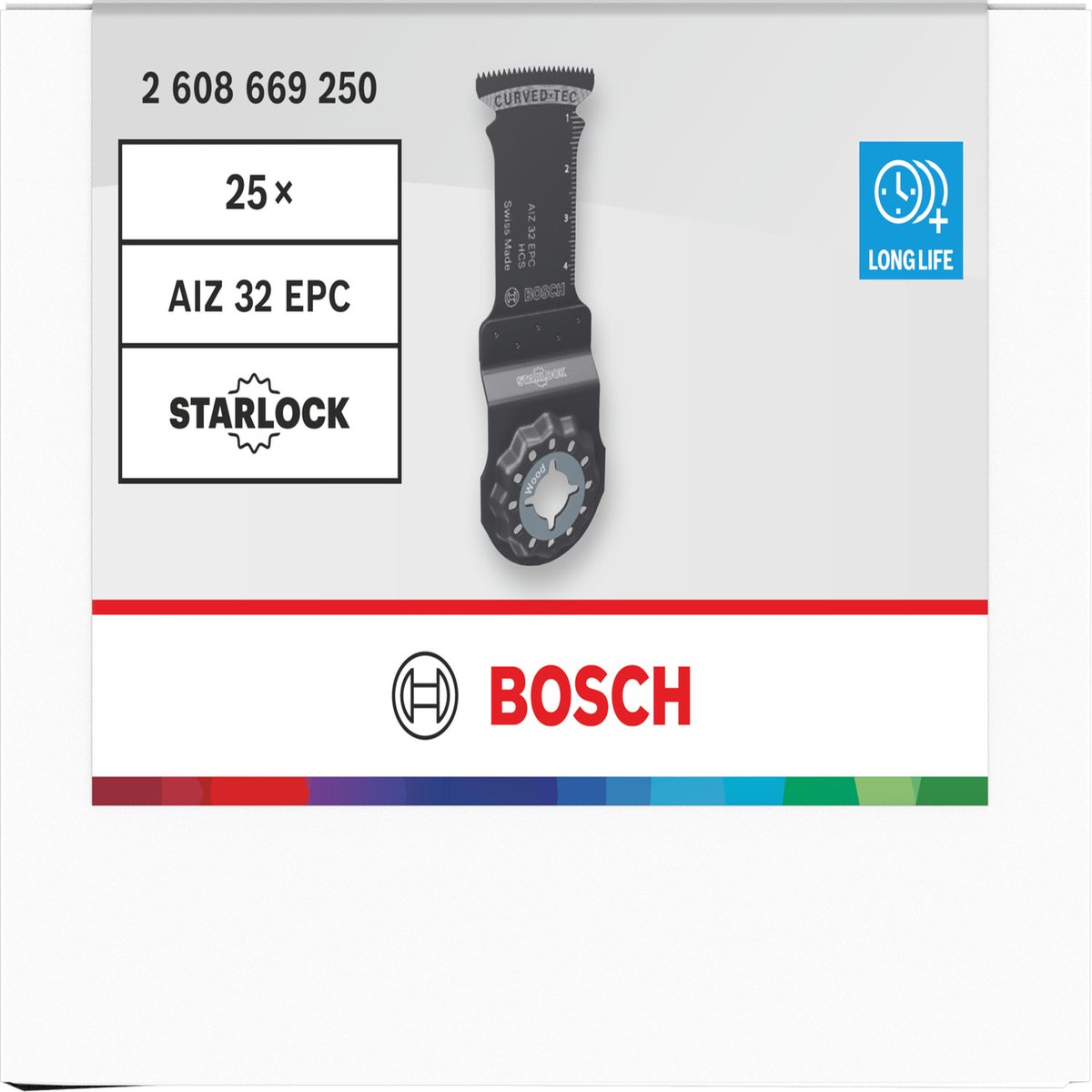 Lminas de serra sabre, ferramenta multifunes Bosch Accessories (Lmina de corte para madeira AIZ 32 EPC, Starlock, 32 x 50 mm)