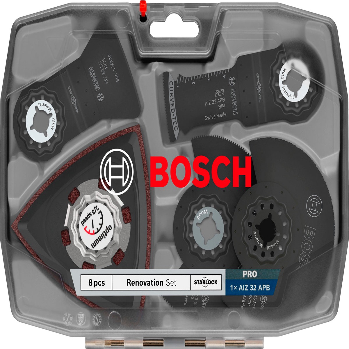 Lminas de serra sabre, ferramenta multifunes, conjuntos Bosch Accessories (Conjunto de lminas de renovao, 8 unid)
