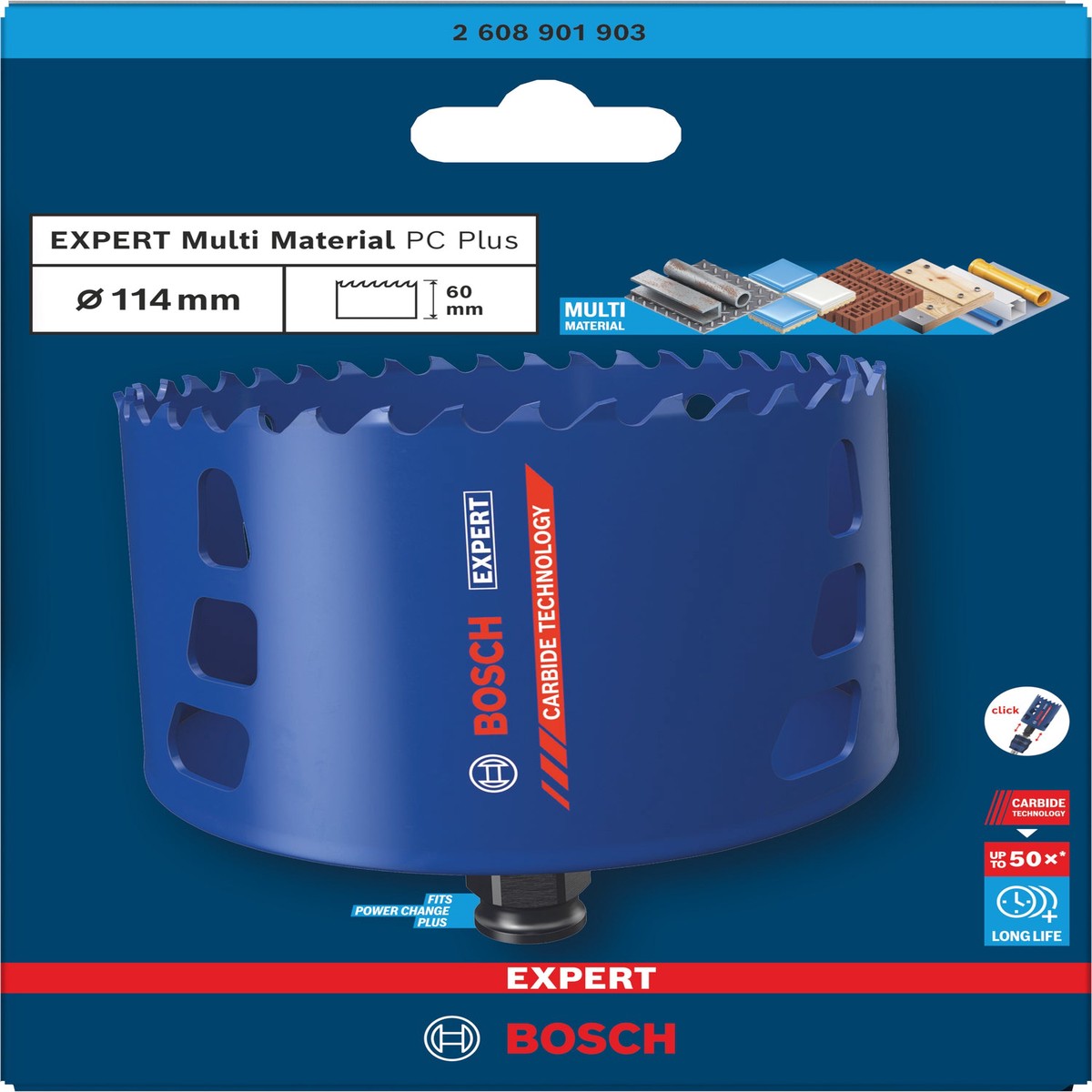 Serras craneanas Bosch Accessories (Serra craneana EXPERT Multi Material Power Change Plus, 114 x 60 mm)