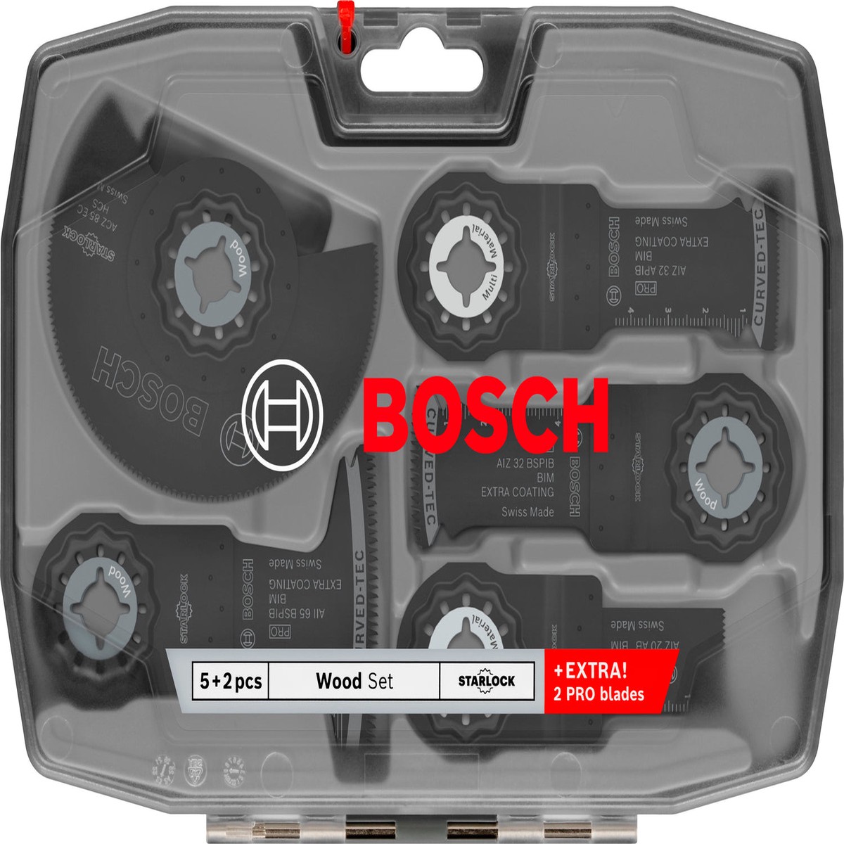 Lminas de serra sabre, ferramenta multifunes, conjuntos Bosch Accessories (Conjunto de madeira, 7 unid.)