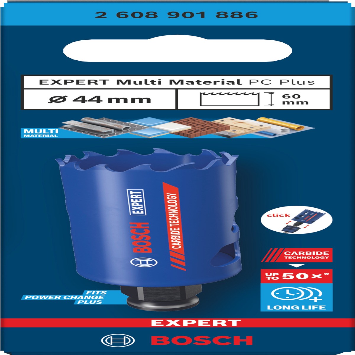 Serras craneanas Bosch Accessories (Serra craneana EXPERT Multi Material Power Change Plus, 44 x 60 mm)