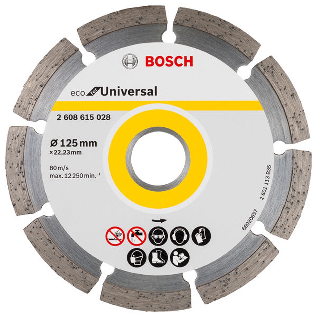 Discos de corte de diamante Bosch Accessories (Disco de corte de diamante ECO For Universal . 125x22.23x2.0x7)