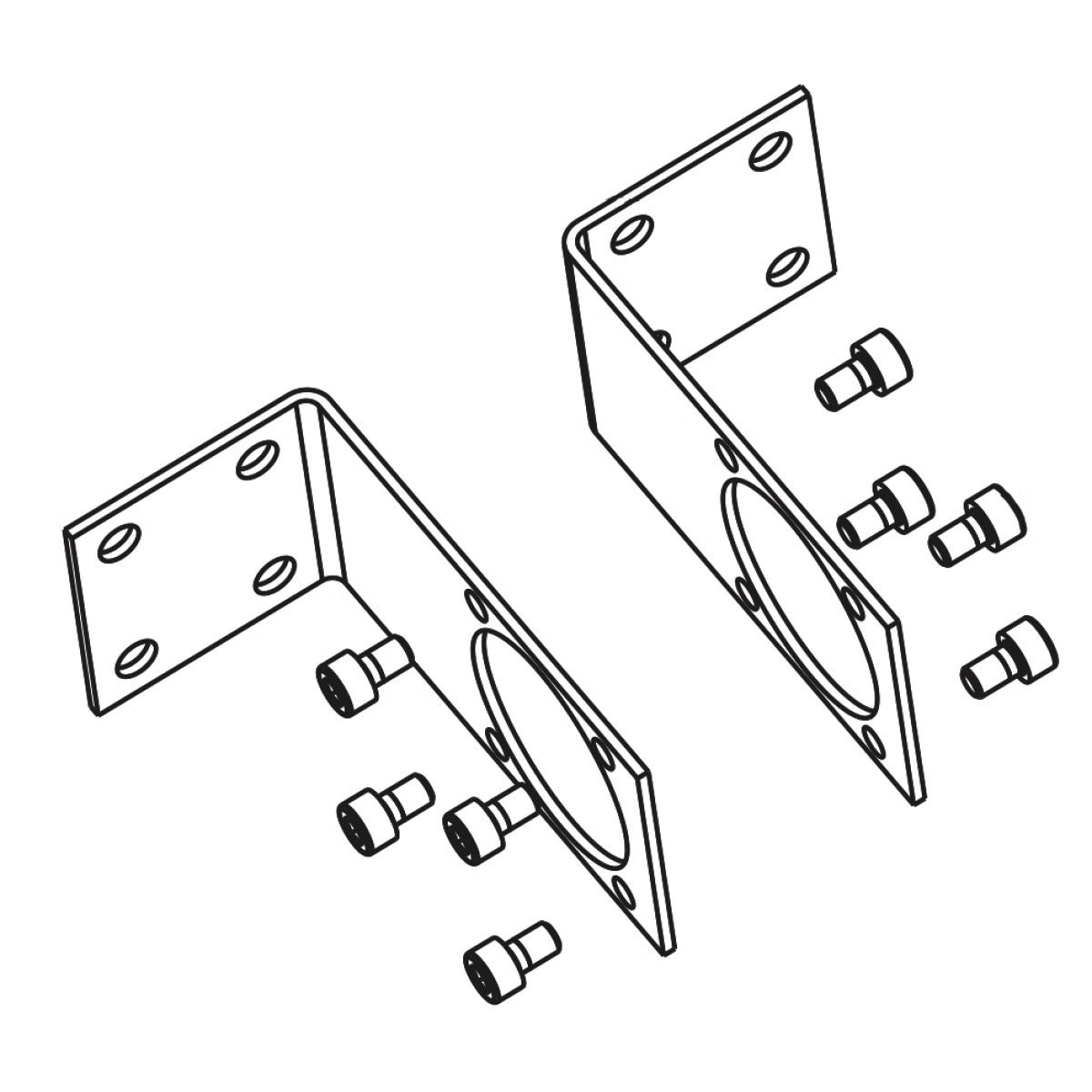 (2047001) Suporte de parede para S040, S050, S055
