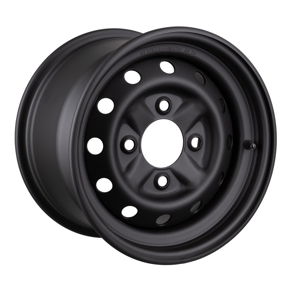 WMP ATV/UTV Steel Rim 12x7.5 CF-Moto Rear 4/110 +46.5 - Black
